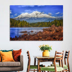 Mount Shasta Over Lake Siskiyou Wall Art