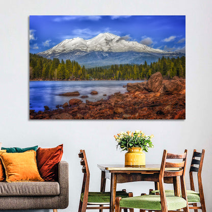 Mount Shasta Over Lake Siskiyou Wall Art