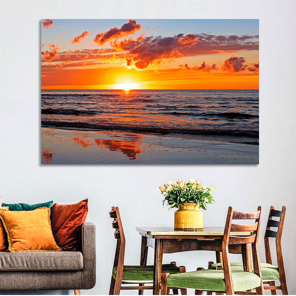 Sunset Over the Baltic Wall Art