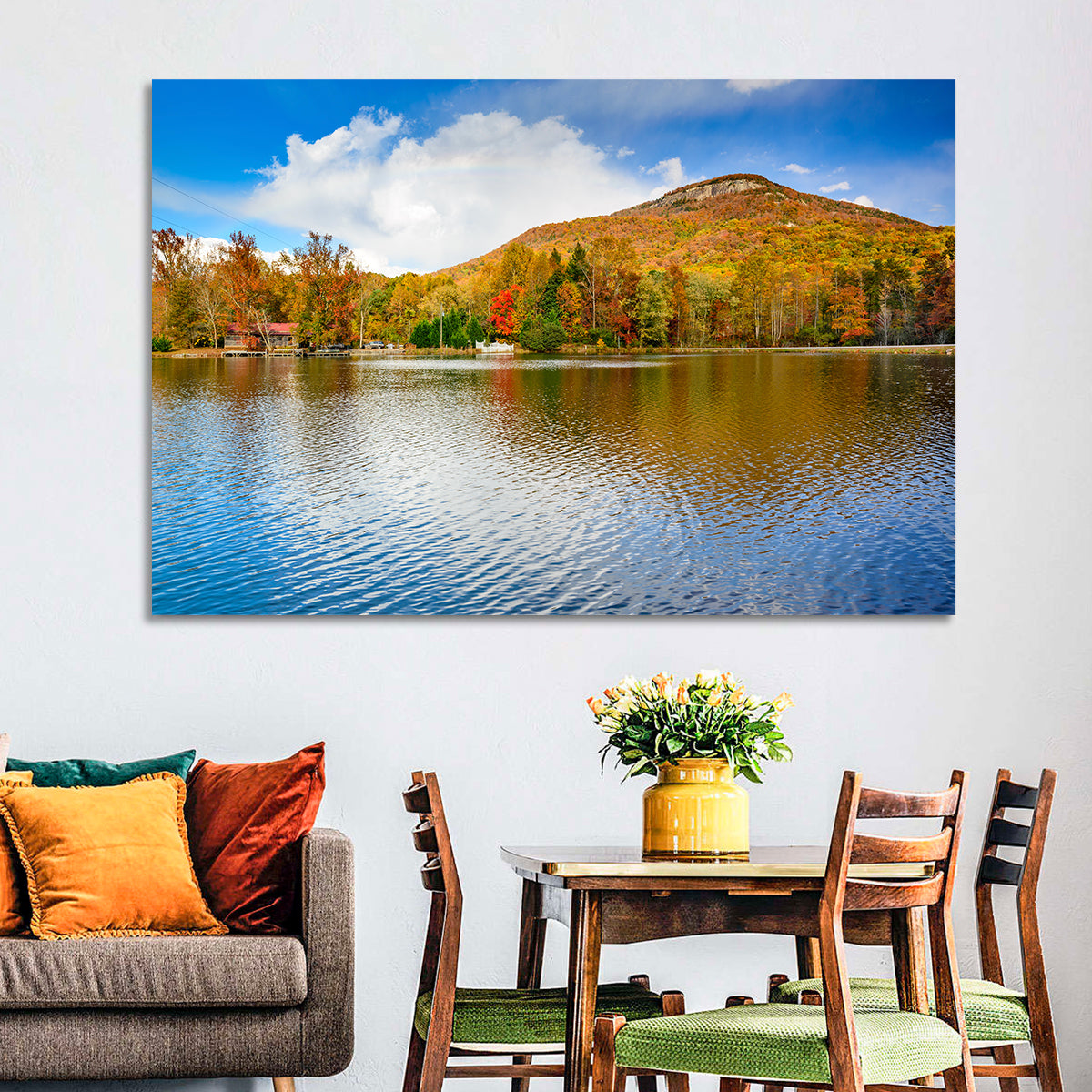 Yonah Mountain Lake View Wall Art
