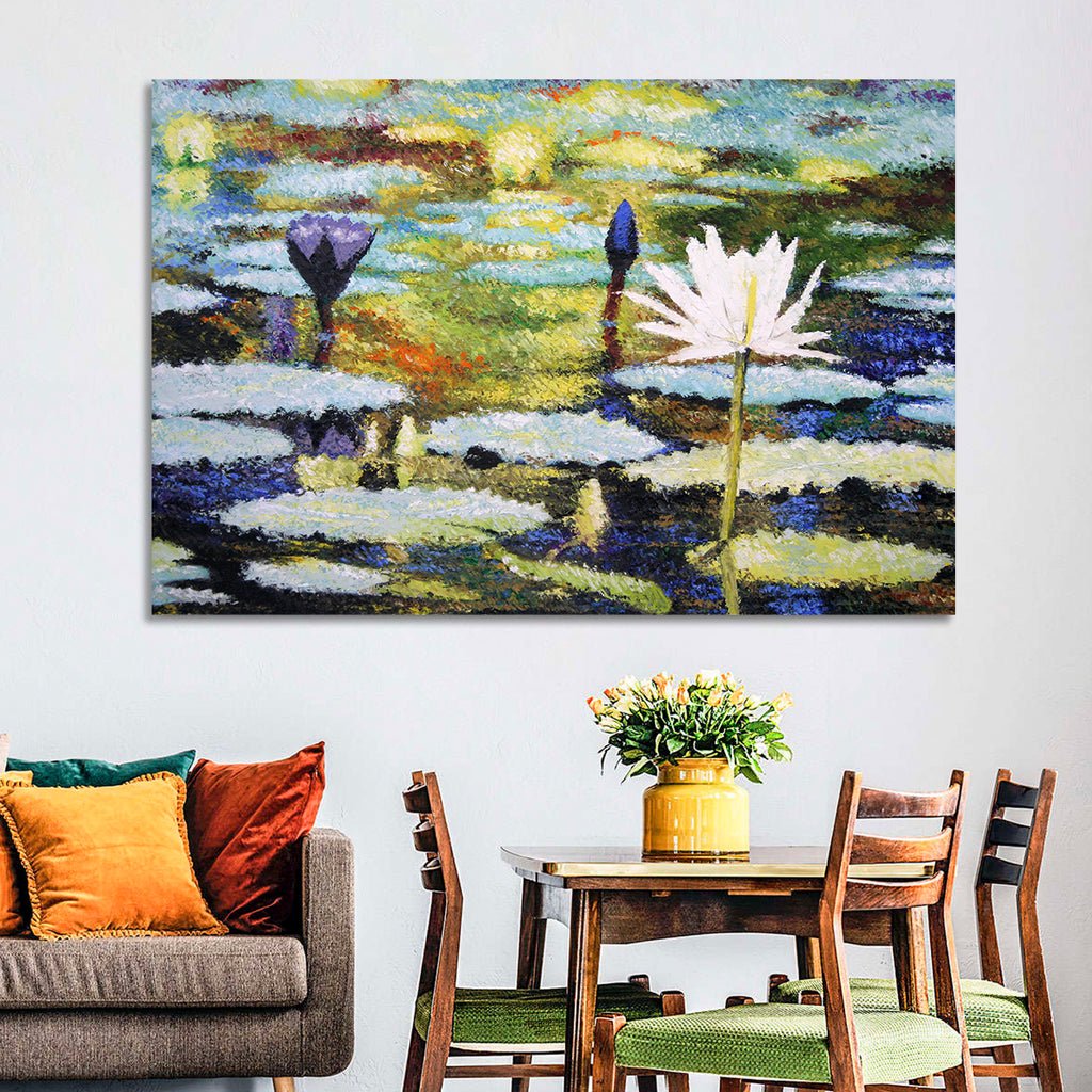 Impressionist Water Lilies Study Wall Art
