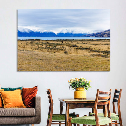 Snowy Peaks of Lake Ohau Wall Art