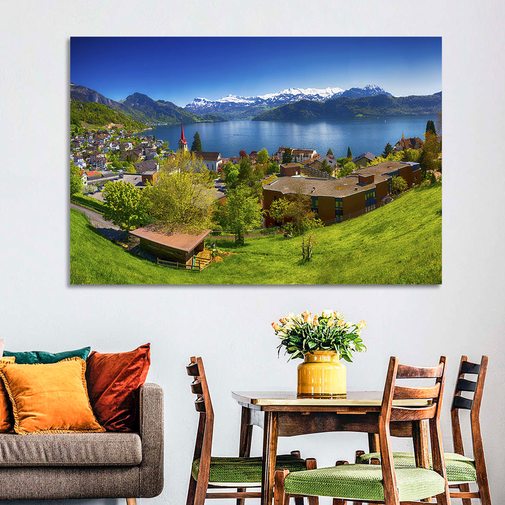Lake Lucerne, Weggis Wall Art