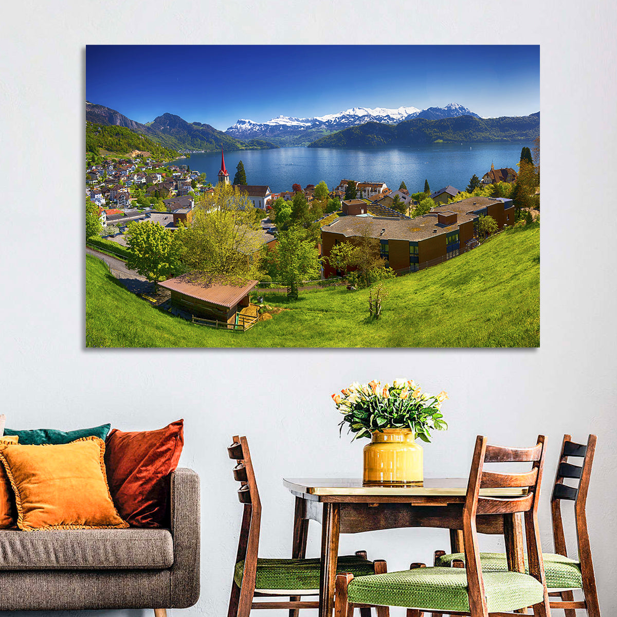 Lake Lucerne, Weggis Wall Art