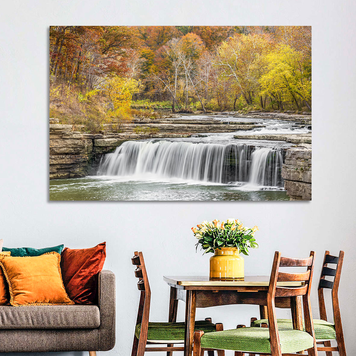 Lower Cataract Waterfall Wall Art in a room, landscape