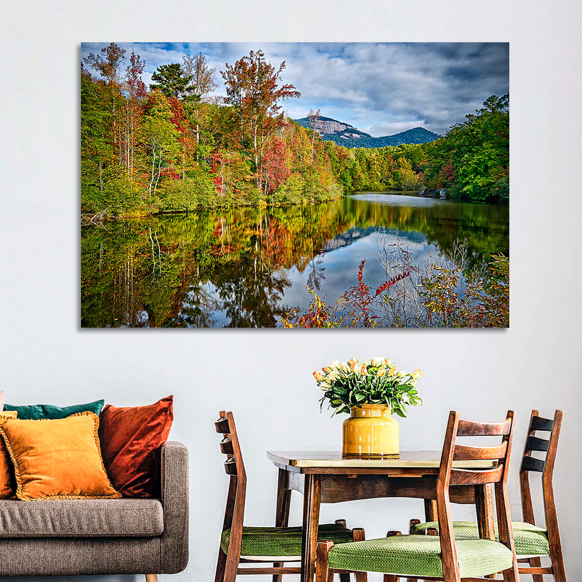 Lake Jocassee Autumn Reflection Wall Art