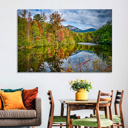 Lake Jocassee Autumn Reflection Wall Art