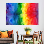 Watercolor Rainbow Gradient Wall Art