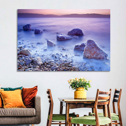 Dead Sea Salt Rocks at Dawn Wall Art