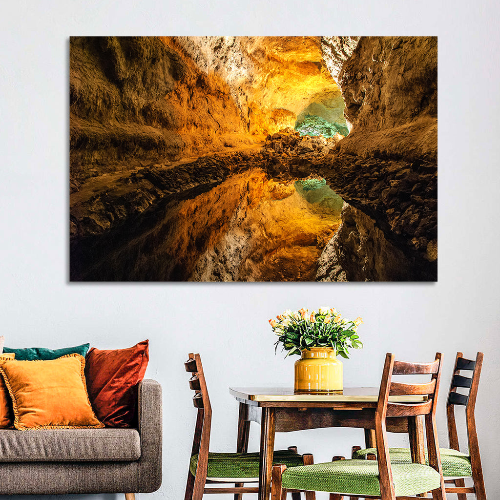 Cave Lake Reflection Wall Art