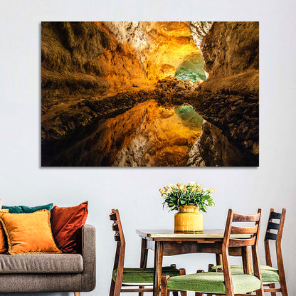 Cave Lake Reflection Wall Art