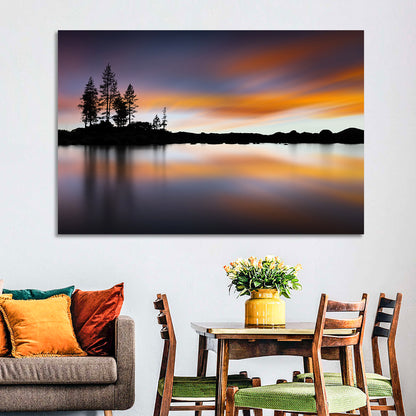Lake Tahoe Golden Hour Reflection Wall Art