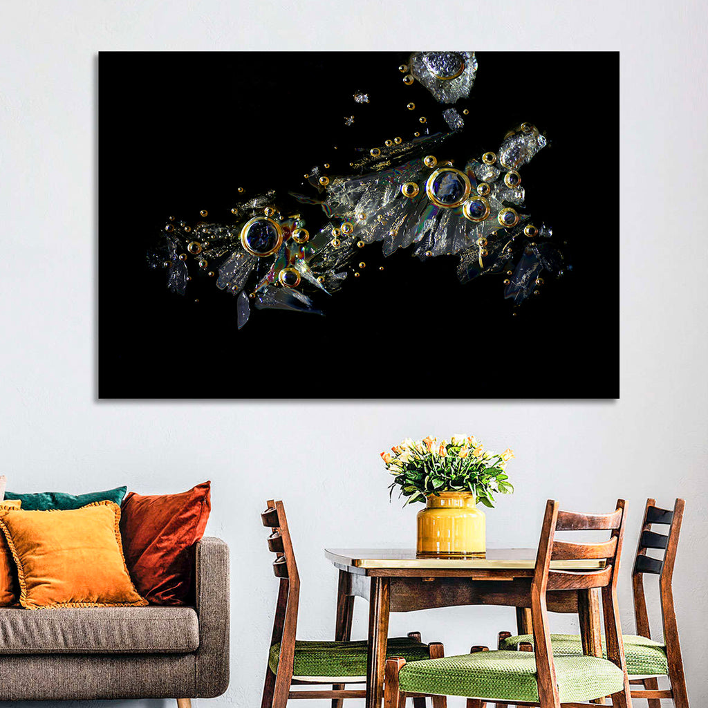 Microscopic Vitamin C Crystals Wall Art