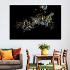 Microscopic Vitamin C Crystals Wall Art