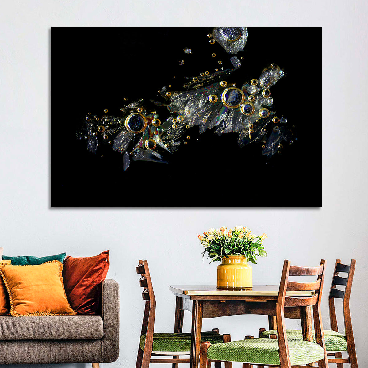 Microscopic Vitamin C Crystals Wall Art