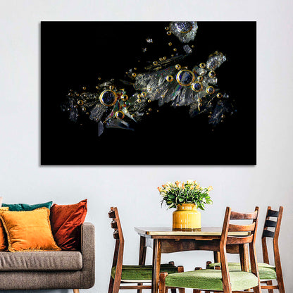 Microscopic Vitamin C Crystals Wall Art