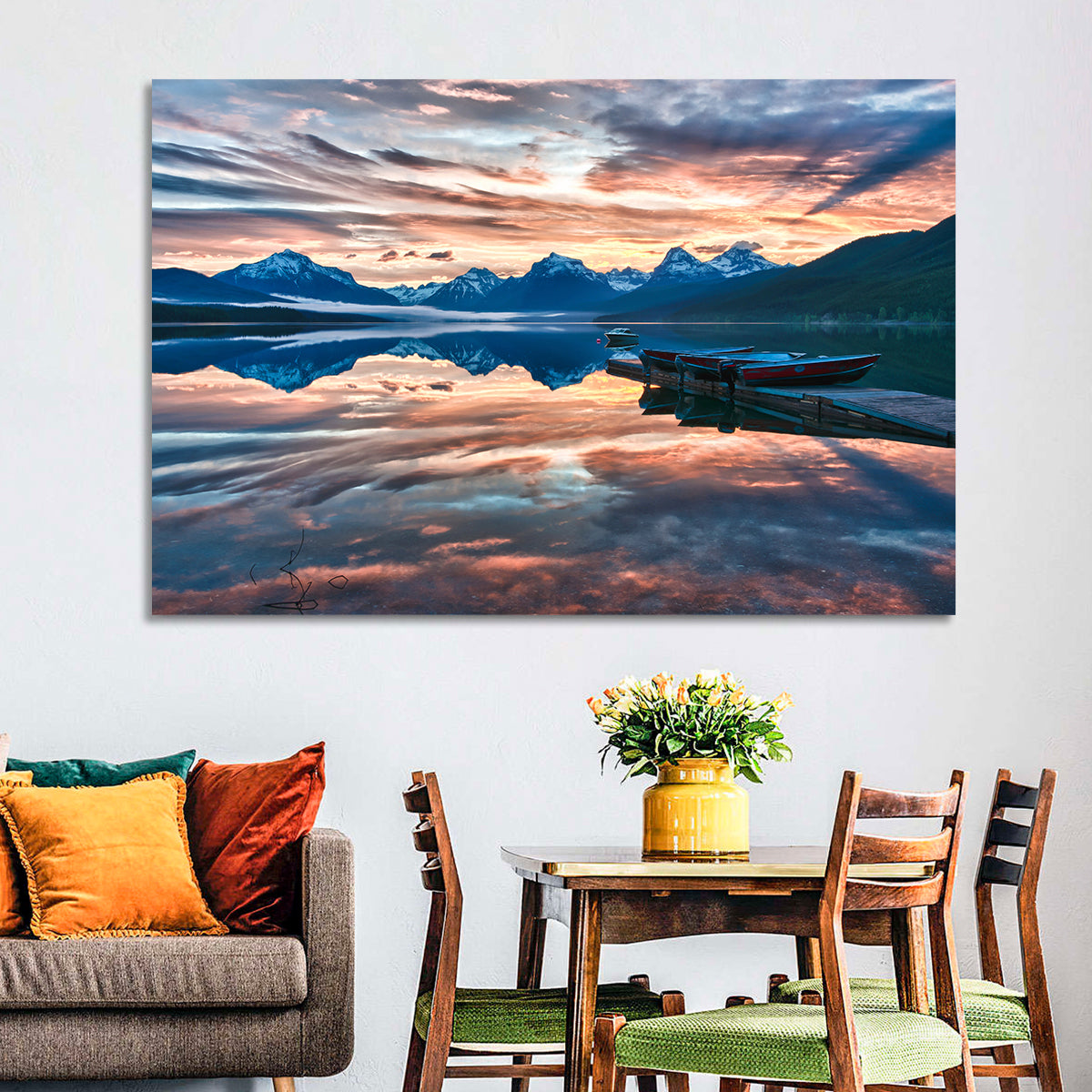 Lake Mcdonald Sunrise Wall Art