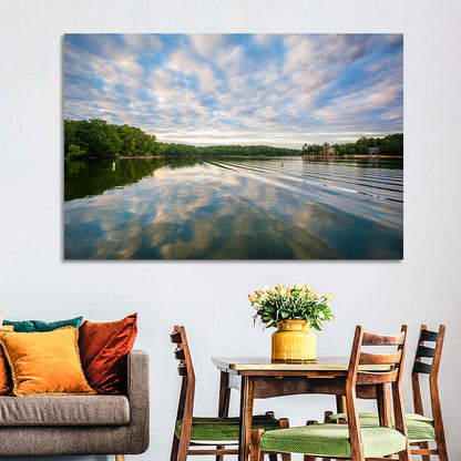 Cloudy Lake Norman Landscape Wall Art