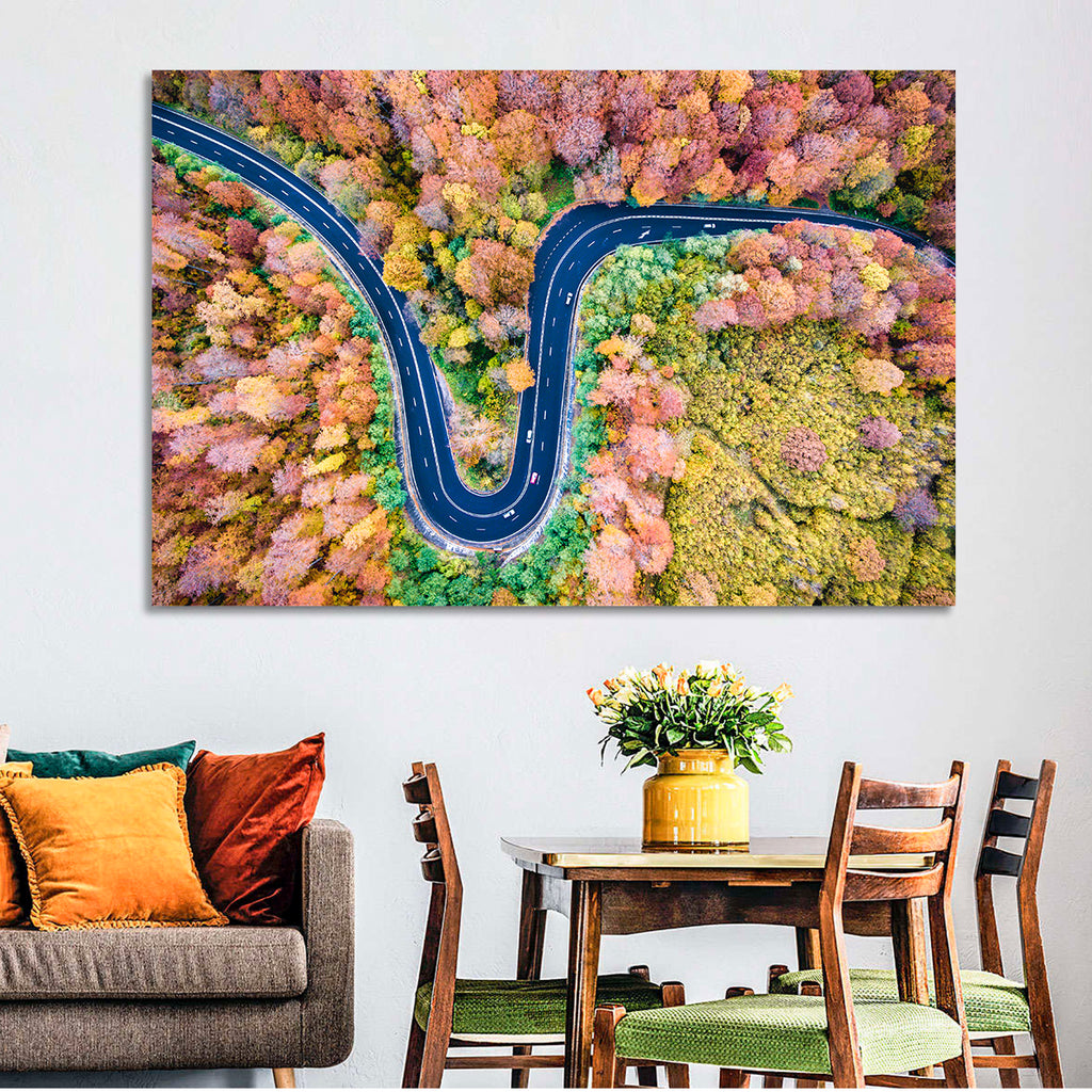 Winding Forest Road Wall Art