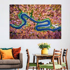 Aerial Winding Road Wall Art