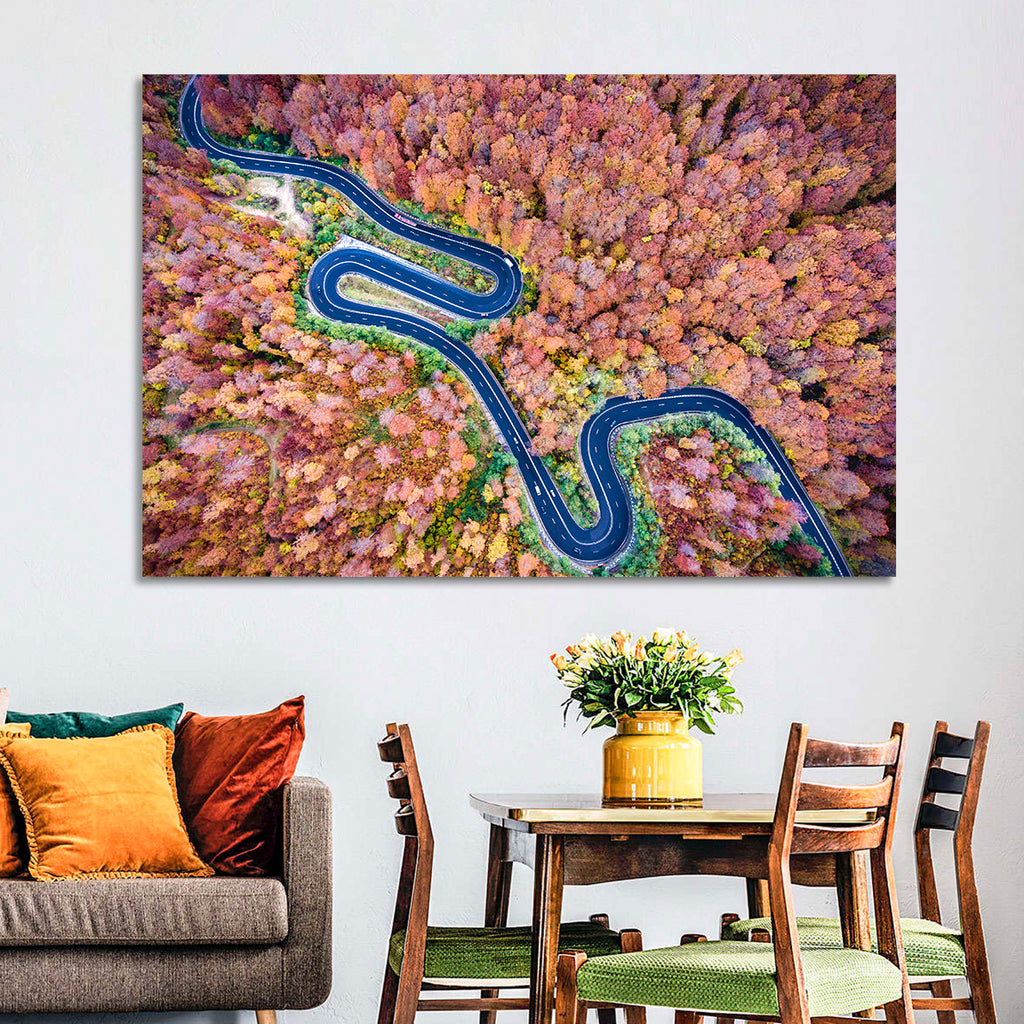 Serpentine Autumn Road Wall Art