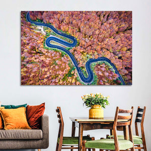 Winding Autumn Road Wall Art