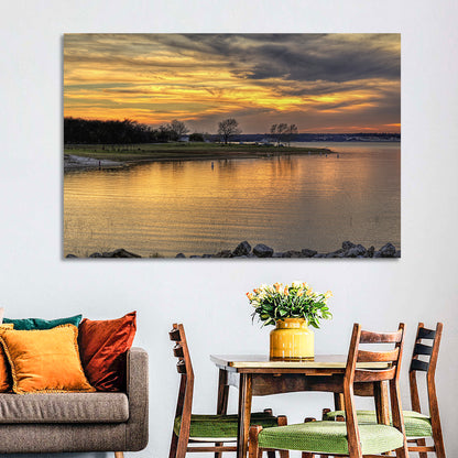 Lake Whitney Sunset Wall Art