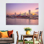 Yokohama Harbor Twilight Wall Art