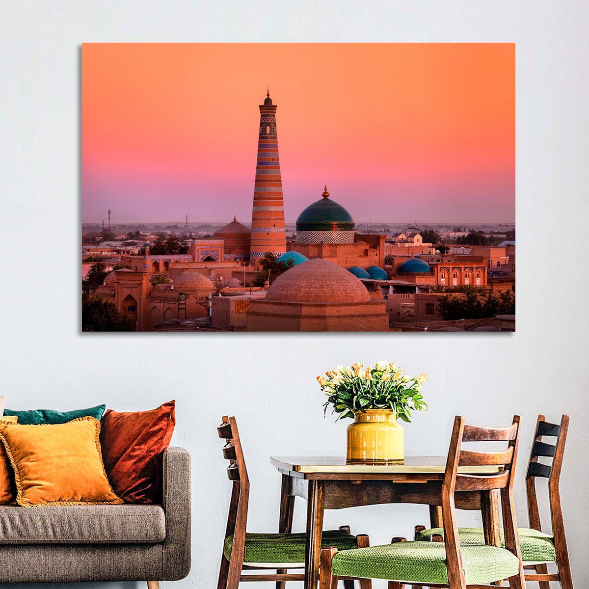 Islam Khoja Minaret, Khiva Wall Art in a room, landscape