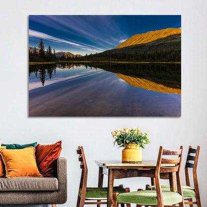 Rainbow Lake at Golden Hour Wall Art