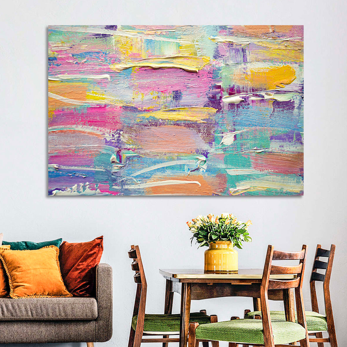 Rough Board Brushstrokes Wall Art