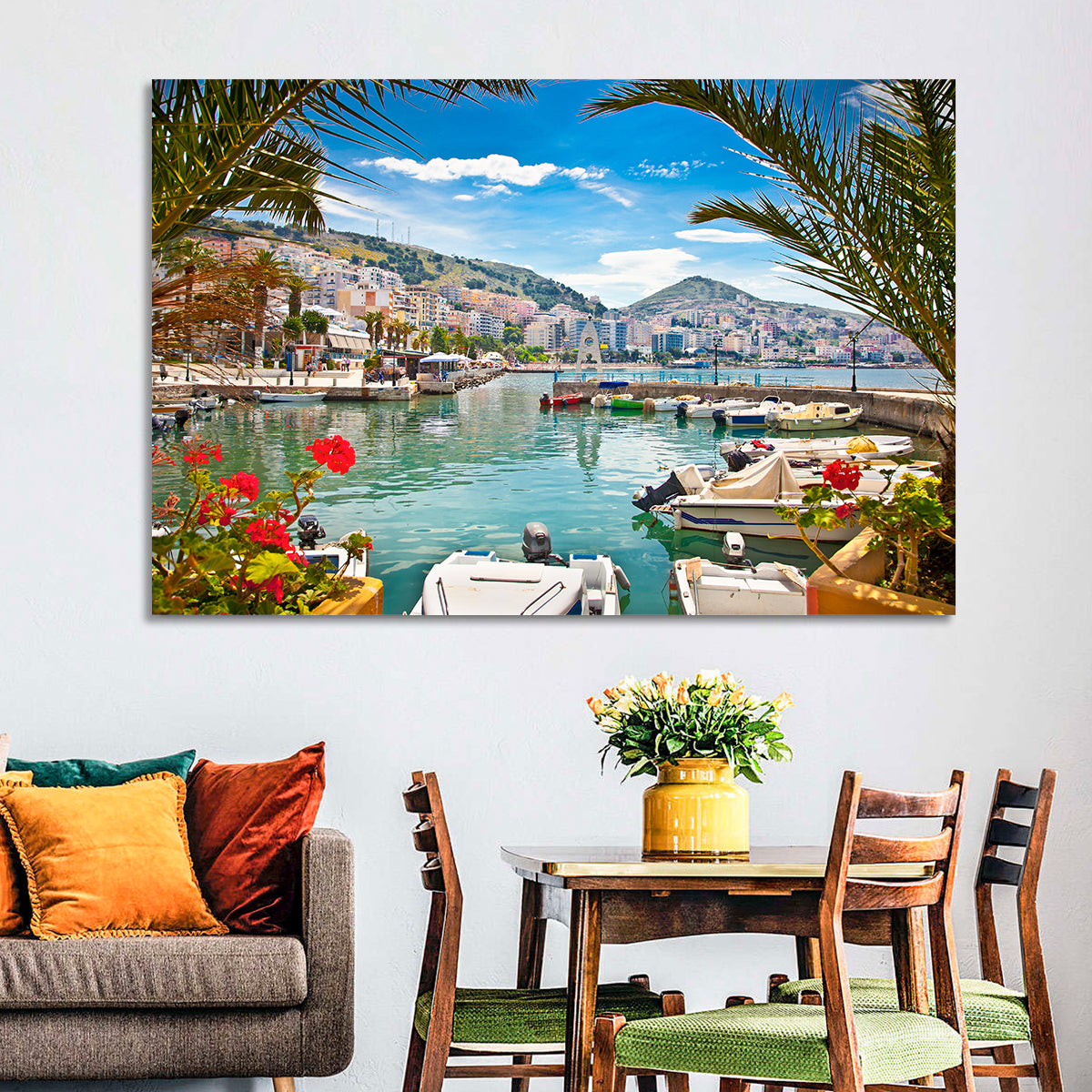 Saranda Harbor View Wall Art