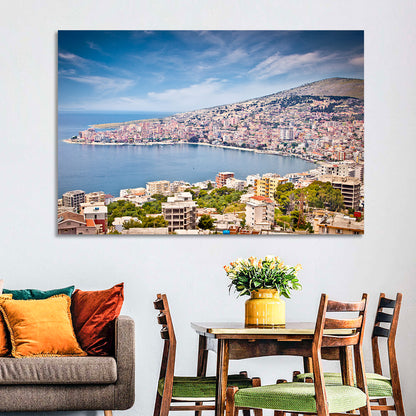 Saranda Bay Cityscape Wall Art