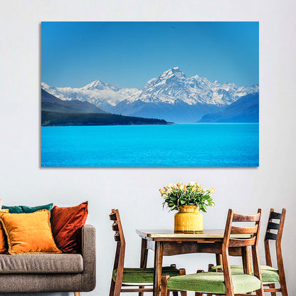 Aoraki Over Lake Pukaki Wall Art