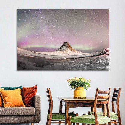 Aurora Over Kirkjufell Wall Art