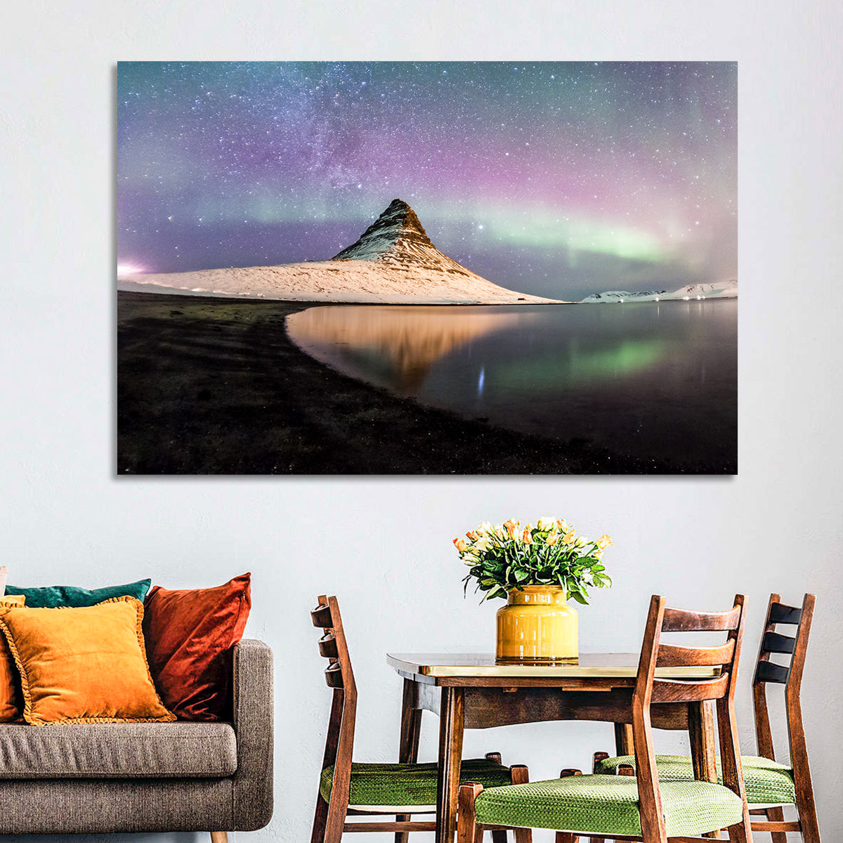 Kirkjufell Under the Milky Way Wall Art