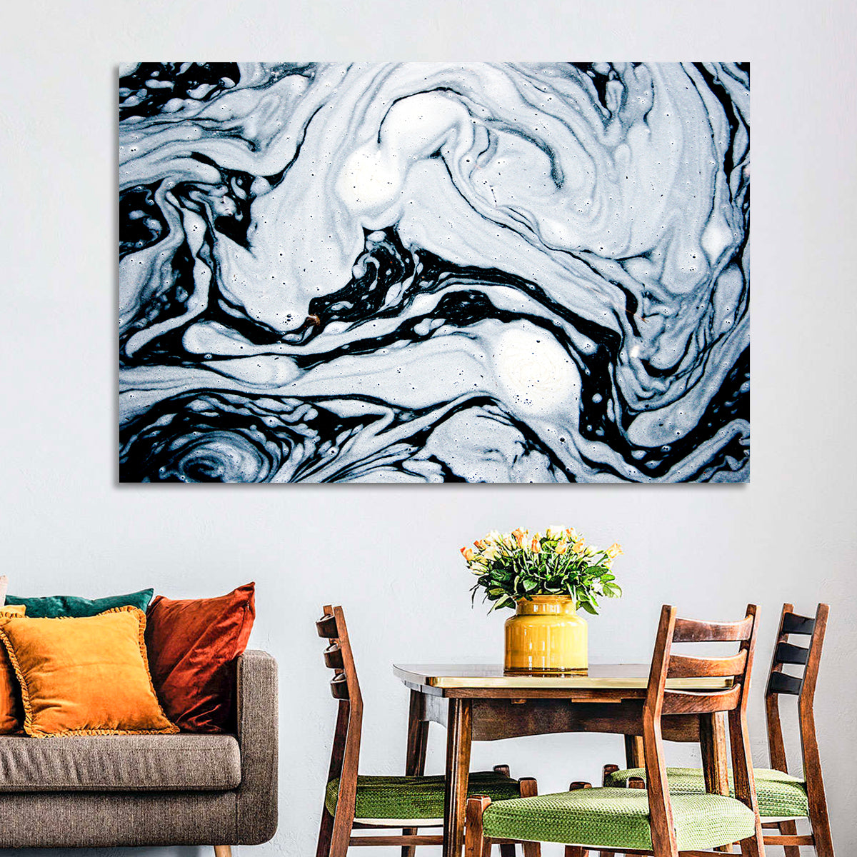 Foam Swirl Abstract Wall Art