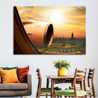 Kuwait City at Golden Hour Wall Art