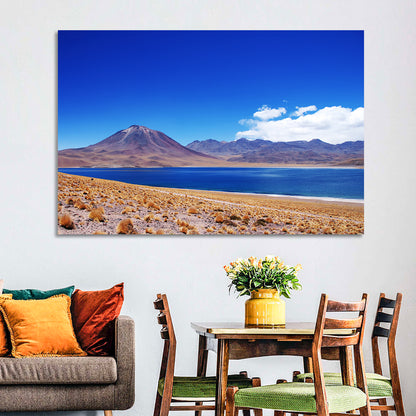 Miscanti Lagoon and Miñiques Volcano Wall Art