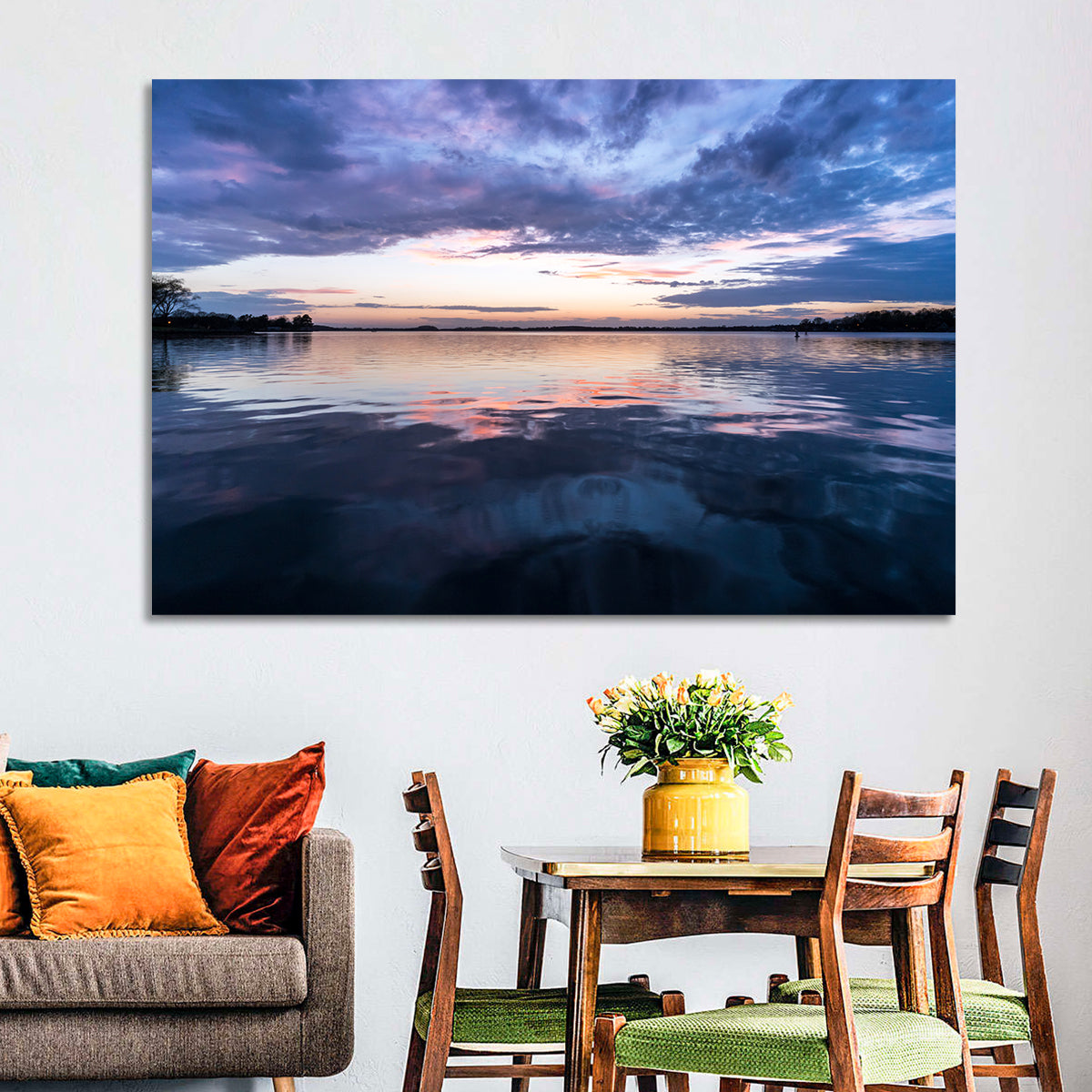 Lake Norman Sunset Reflection Wall Art