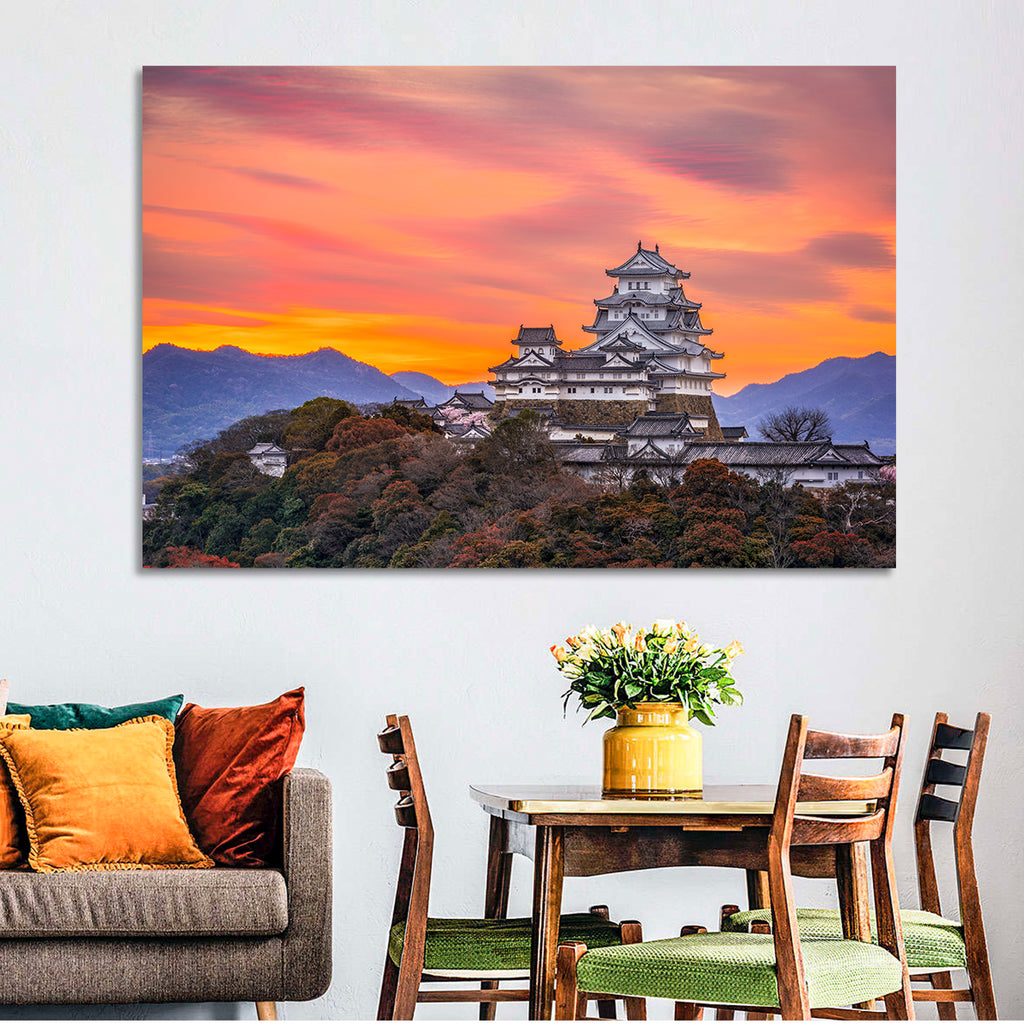 Himeji Castle at Sunrise Wall Art
