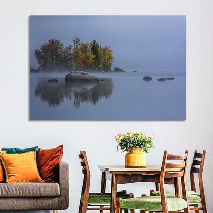 Morning Mist Over Chittenden Lake Wall Art