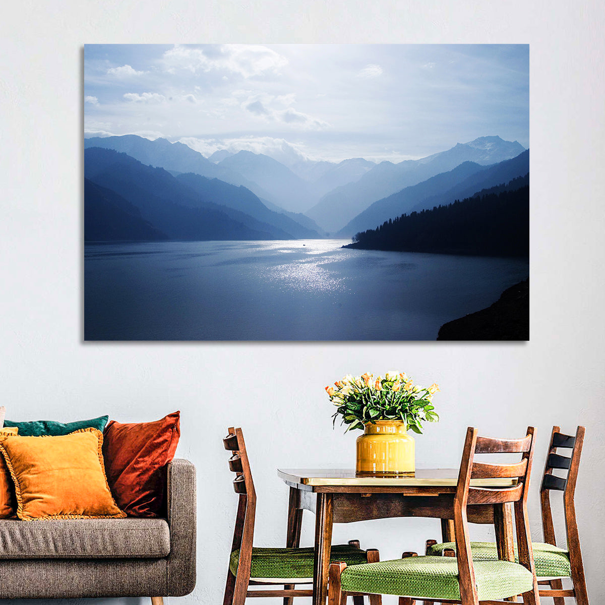 Xinjiang Lakeshore Serenity Wall Art