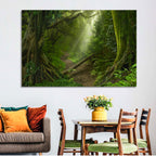 Moss-covered Rainforest Path Wall Art