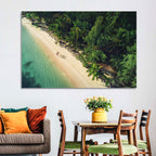 Dominica Beach Aerial, Late Afternoon Wall Art