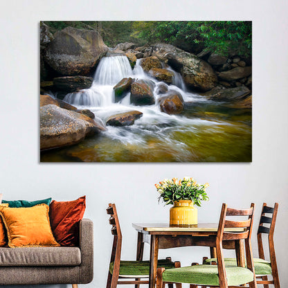 Blue Ridge Mossy Waterfall Wall Art