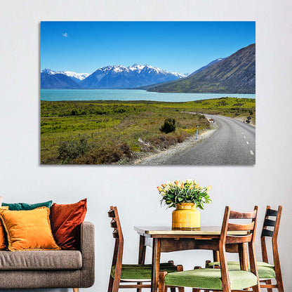 Winding Road at Lake Ohau Wall Art