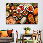 Indian Cuisine Flat Lay Wall Art
