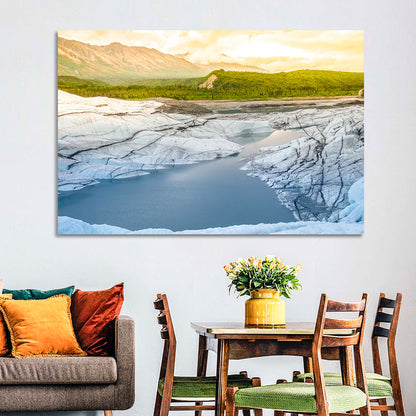 Matanuska Glacier at Sunset Wall Art