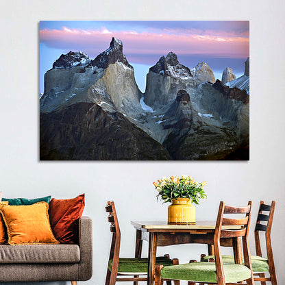 Los Cuernos Peak Valley, Torres Del Paine Wall Art